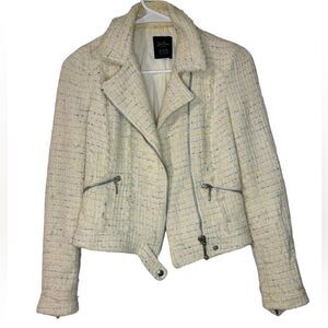 ZARA TRATALUC COLLECTION GORGEOUS SHORT SIDE GATHERED ZIPPED JACKET